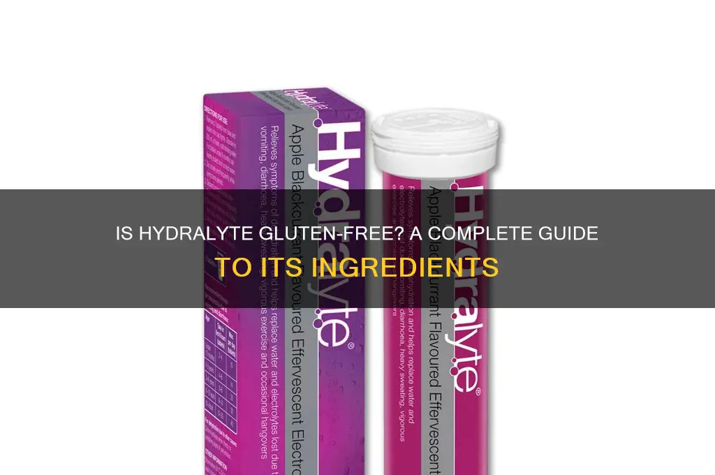is hydralyte gluten free