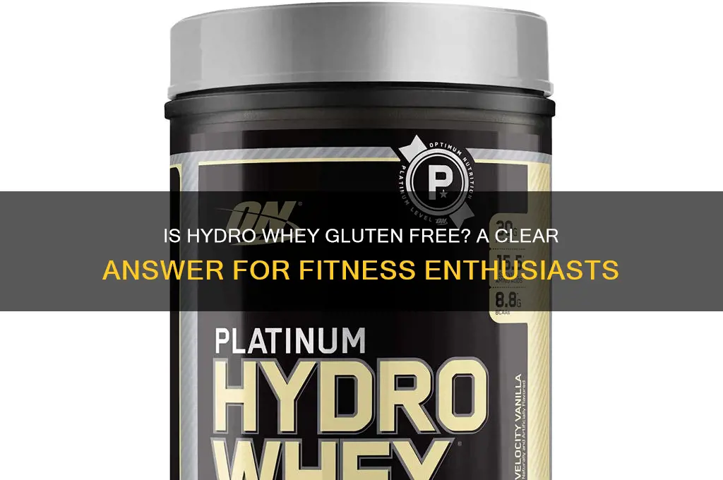 is hydro whey gluten free