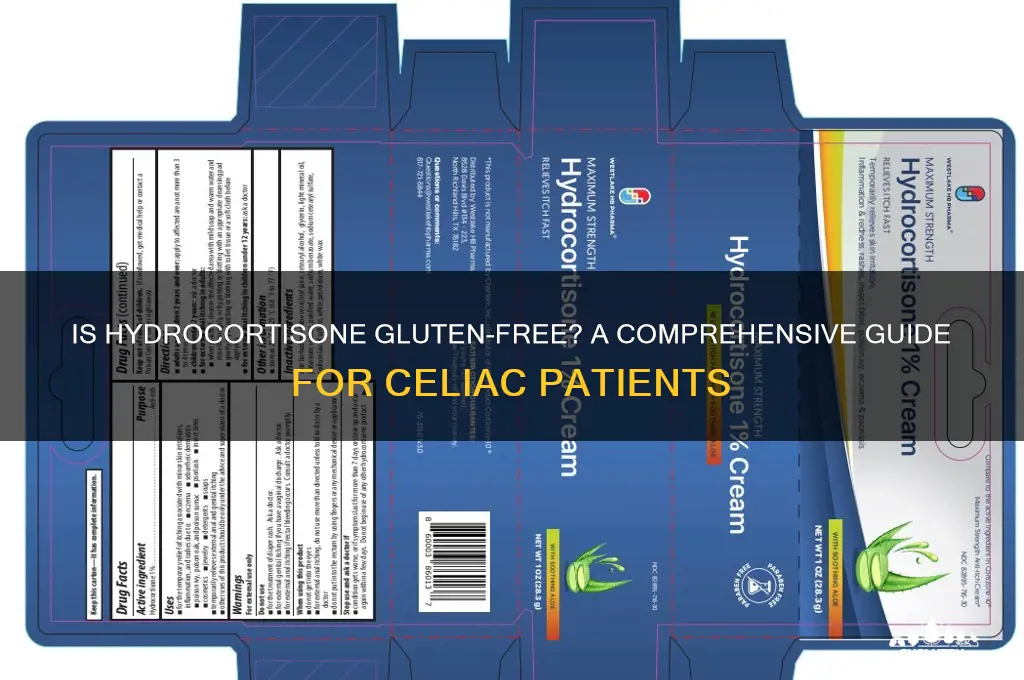 is hydrocortisone gluten free