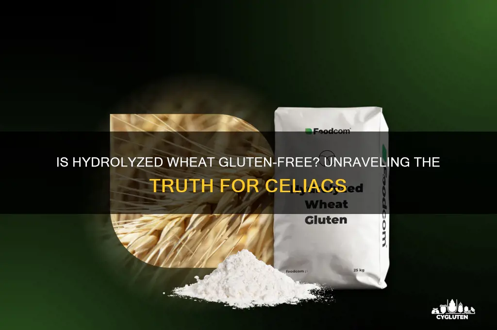 is hydrolysed wheat gluten free