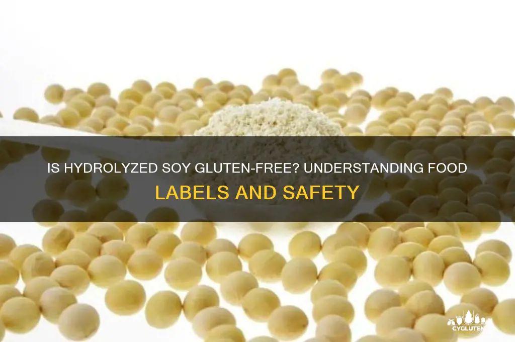 is hydrolyzed soy gluten free