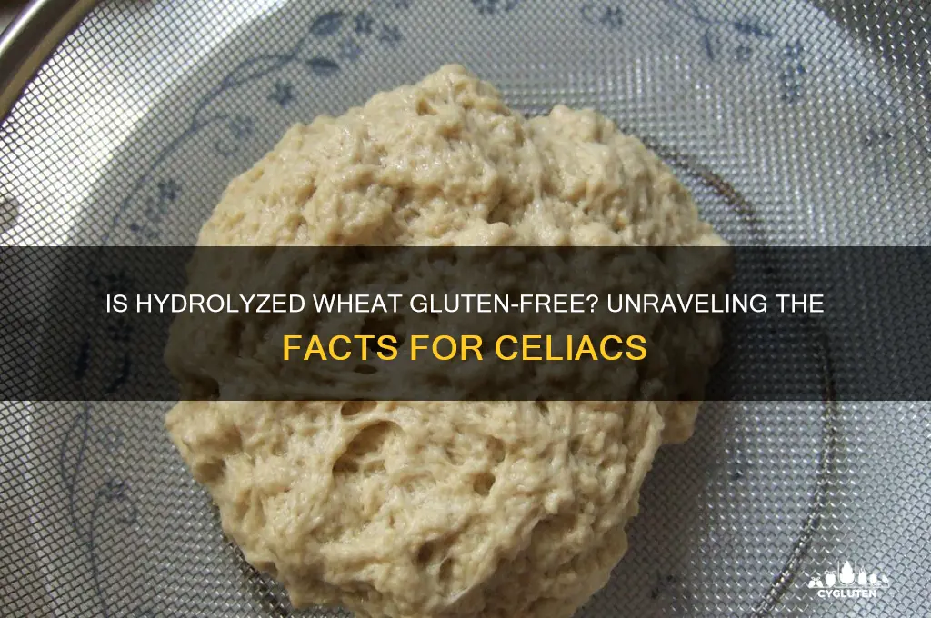 is hydrolyzed wheat gluten free