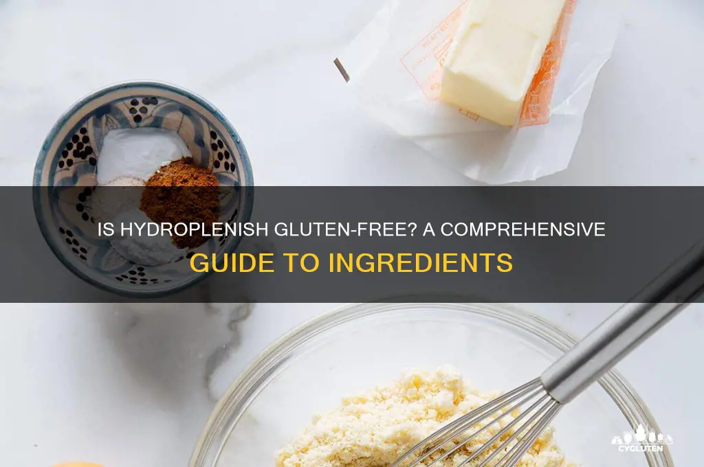 is hydroplenish gluten free