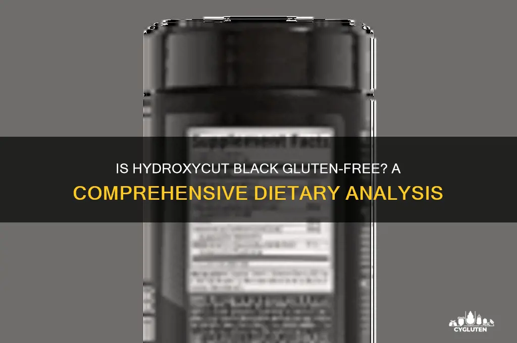 is hydroxycut black gluten free