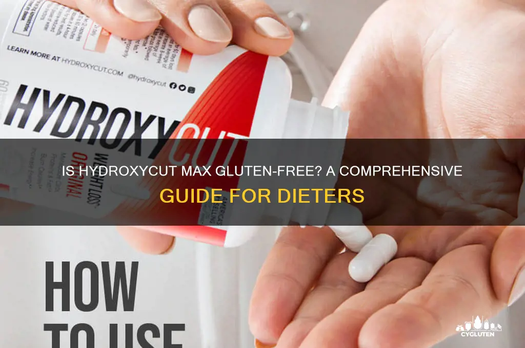 is hydroxycut max gluten free