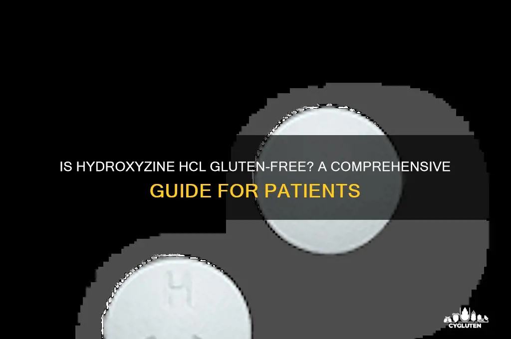 is hydroxyzine hcl gluten free