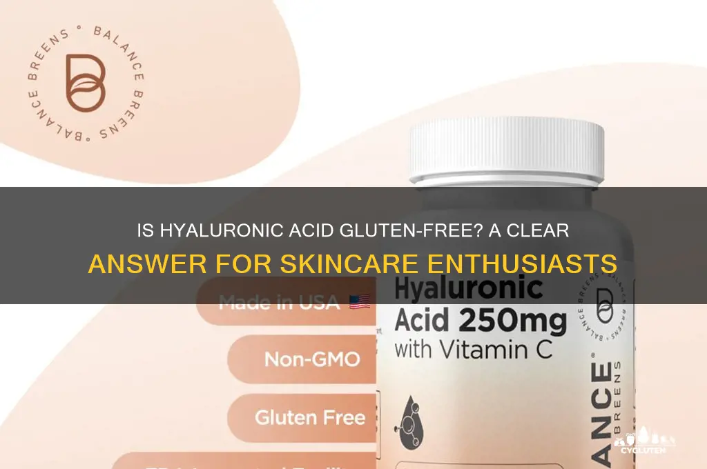 is hyraluronuc acid gluten free