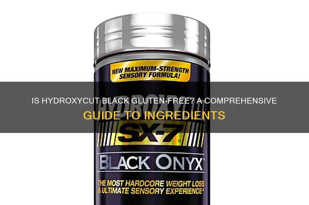 is hyrdocycut black gluten free