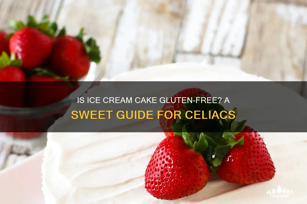 is icecream cake gluten free