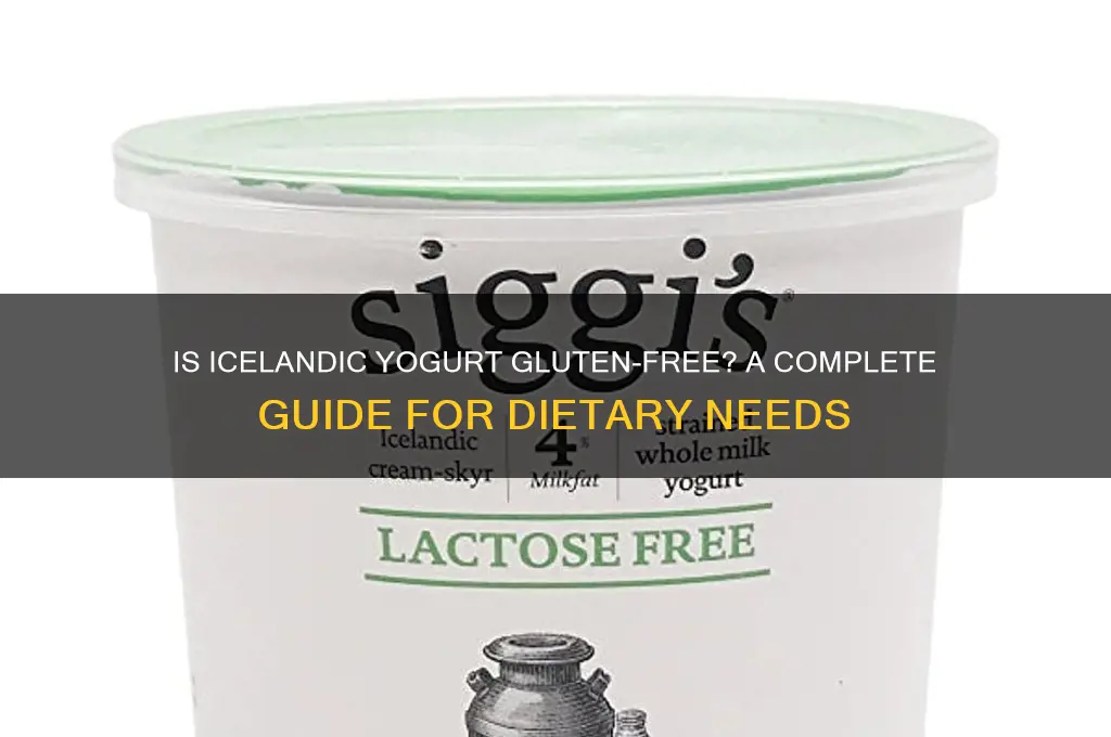 is icelandic yogurt gluten free
