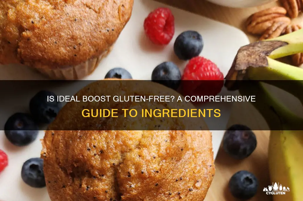 is ideal boost gluten free