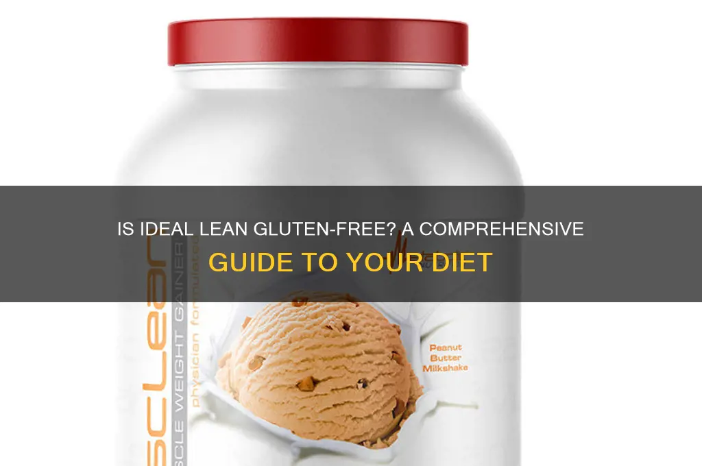 is ideal lean gluten free