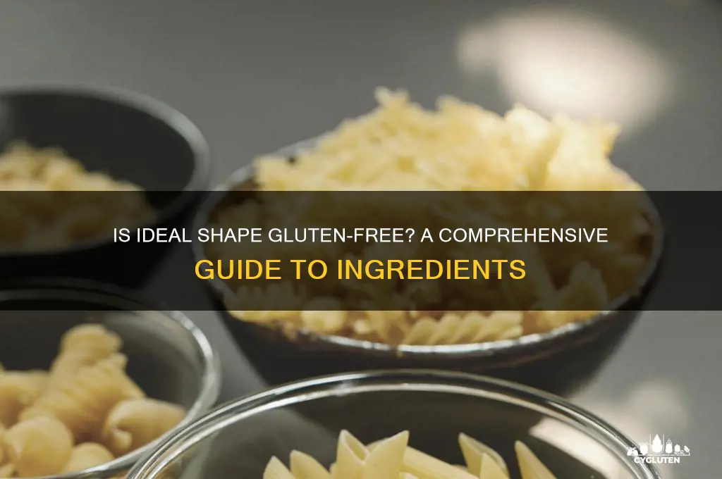 is ideal shape gluten free