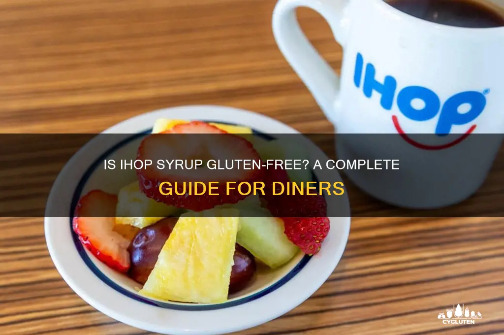 is ihop syrup gluten free