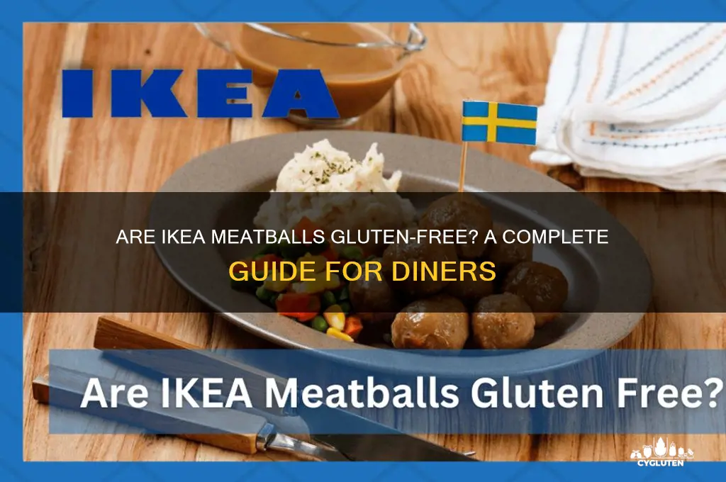 is ikea meatball gluten free