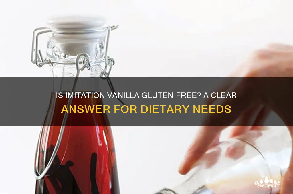 is imitation vanilla gluten free