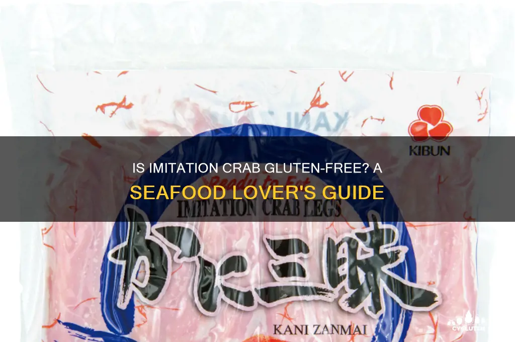 is immitation crab gluten free
