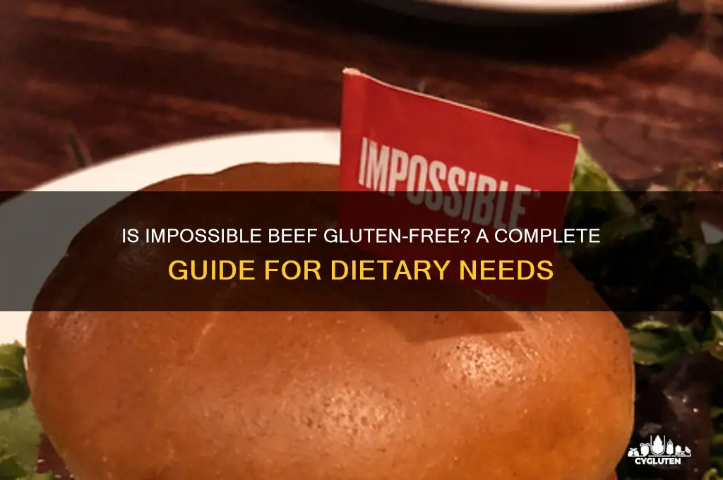is impossible beef gluten free