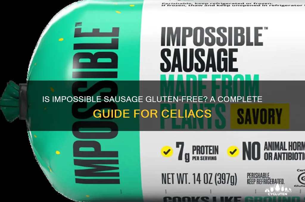 is impossible sausage gluten free