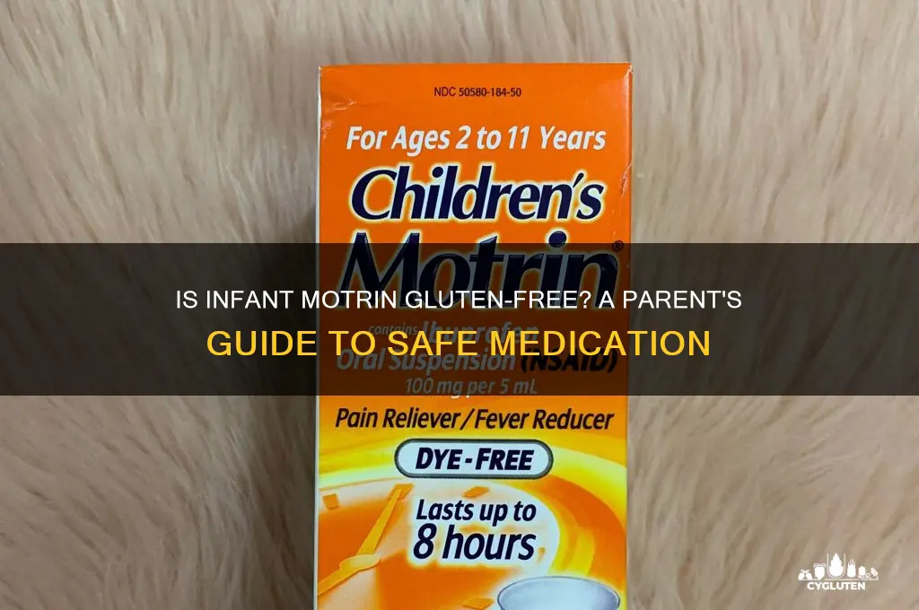 is infant motrin gluten free