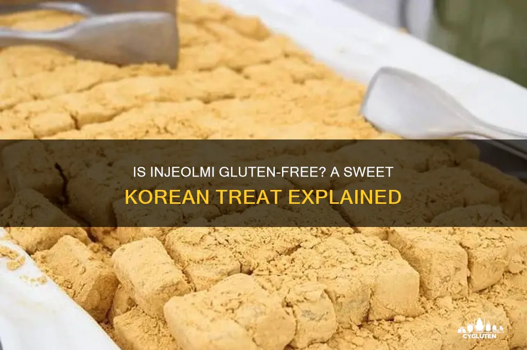 is injeolmi gluten free
