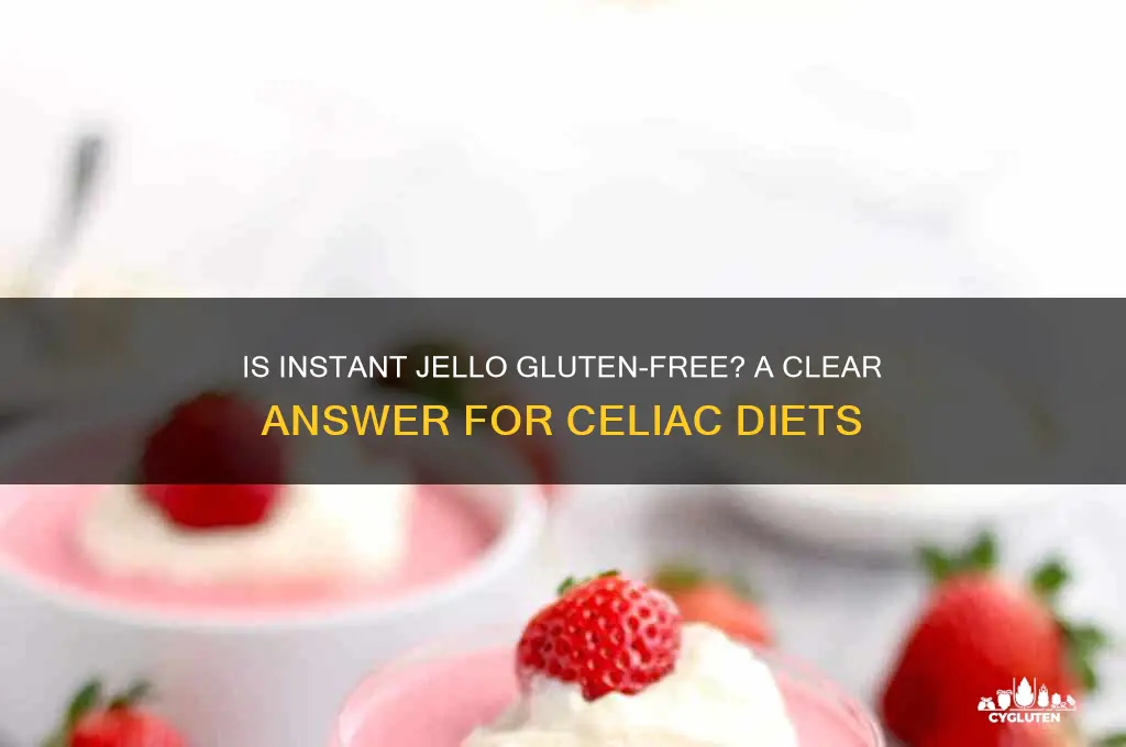is instant jello gluten free