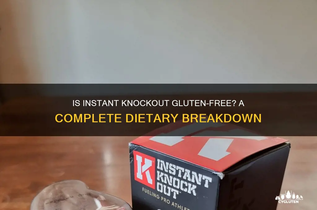 is instant knockout gluten free