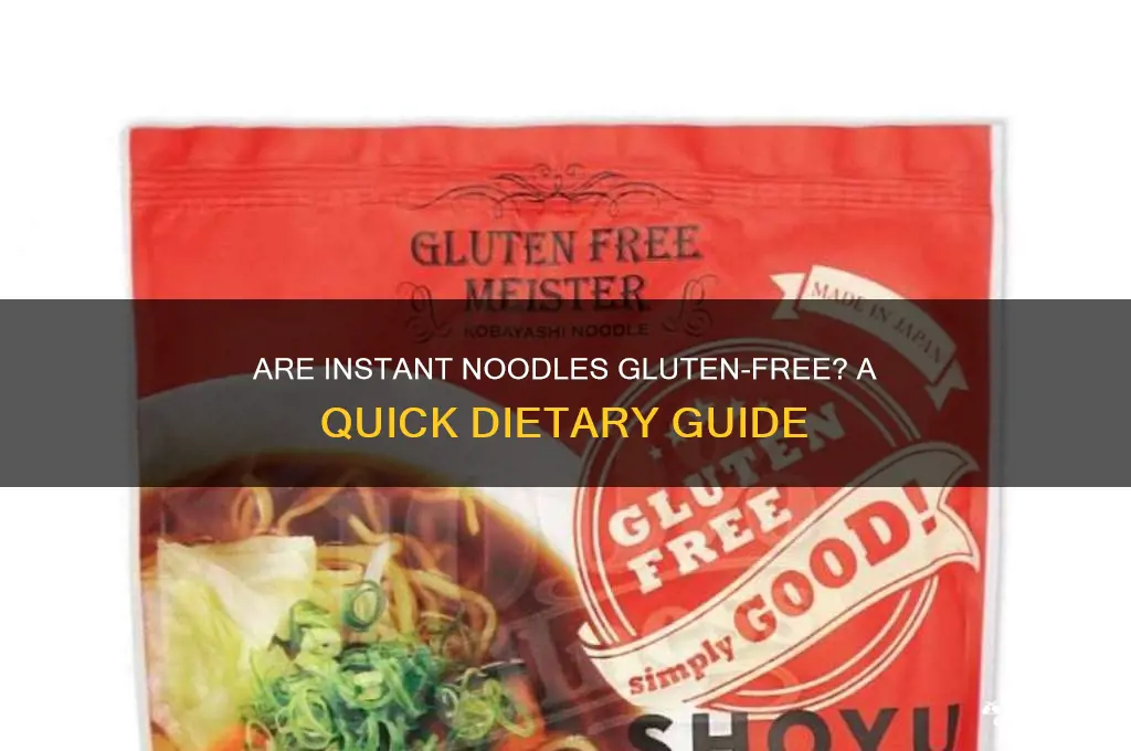 is instant noodles gluten free
