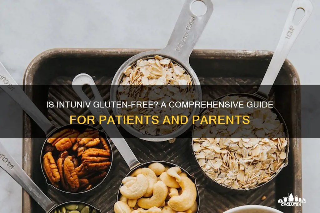 is intuniv gluten free