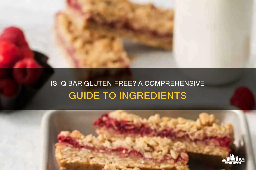 is iq bar gluten free