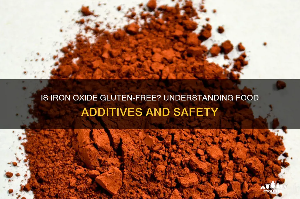 is iron oxide gluten free