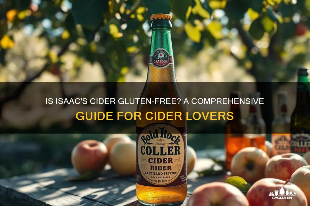 is isaacs cider gluten free