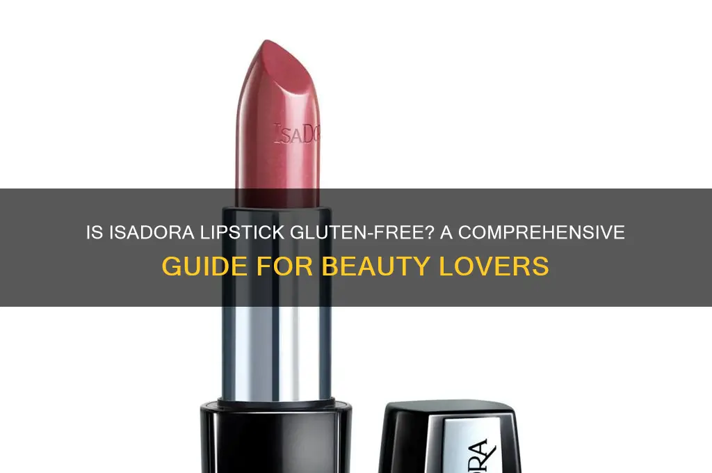 is isadora lipstick gluten free