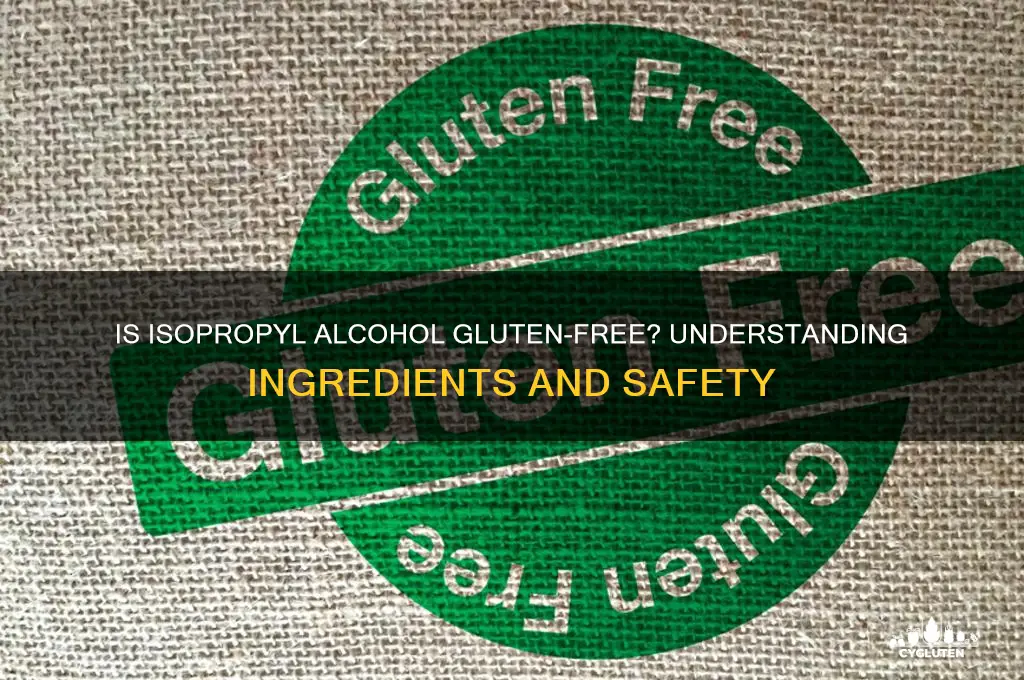 is isopropyl alcohol gluten free