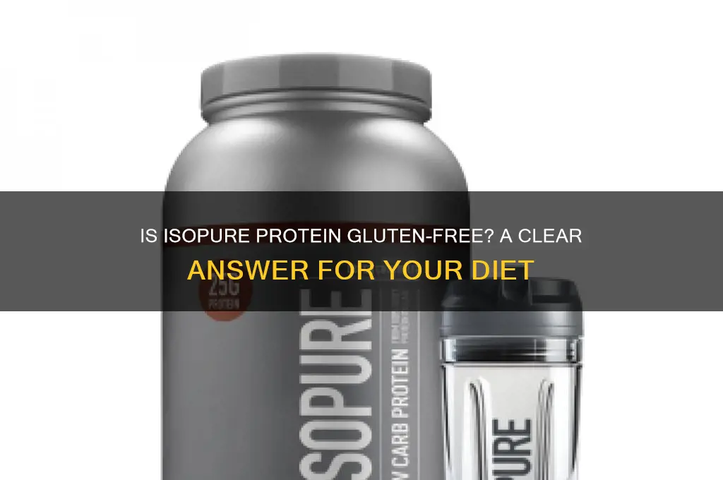 is isopure protein gluten free