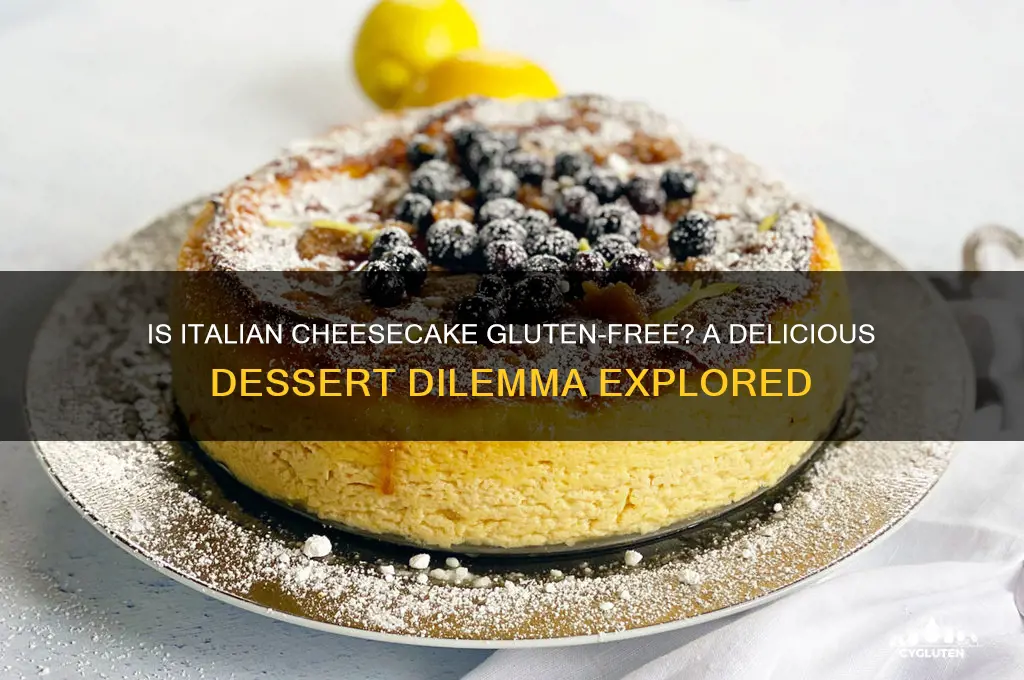 is italian cheesecake gluten free
