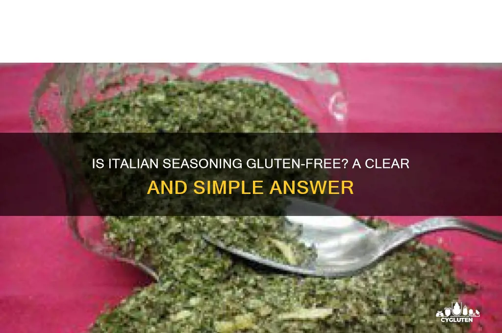 is itlaian seasoning gluten free