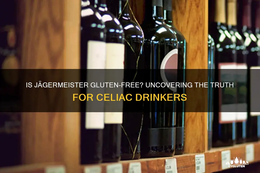 is jagermeister gluten free