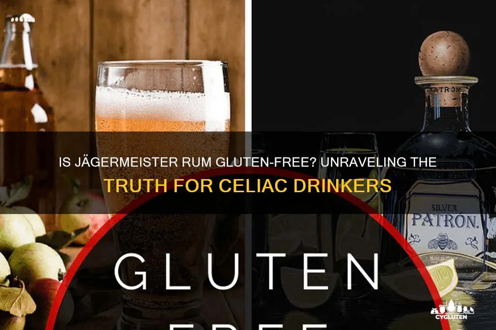 is jagermeister rum gluten free