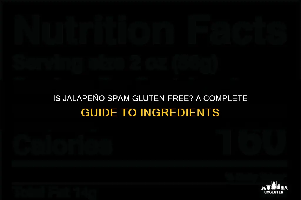 is jalapeno spam gluten free