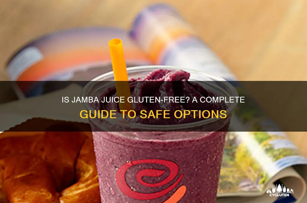 is jamba juice gluten free