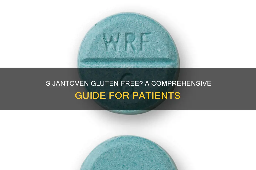 is jantoven gluten free