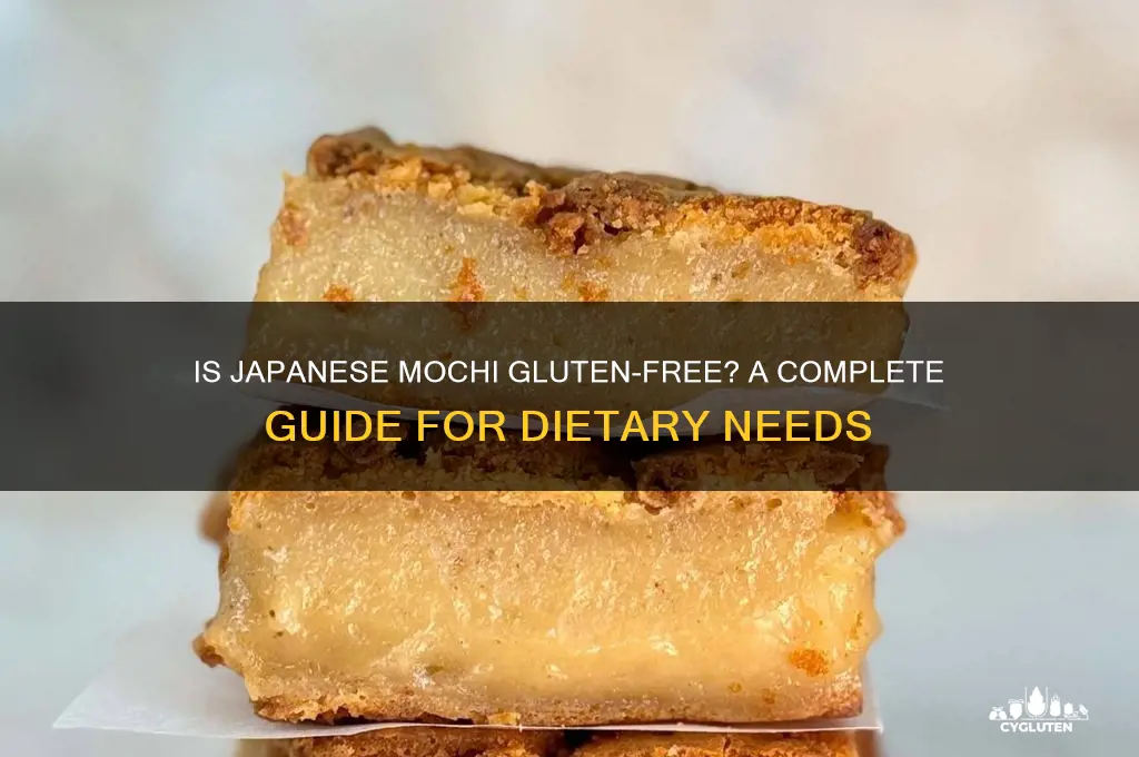 is japanese mochi gluten free
