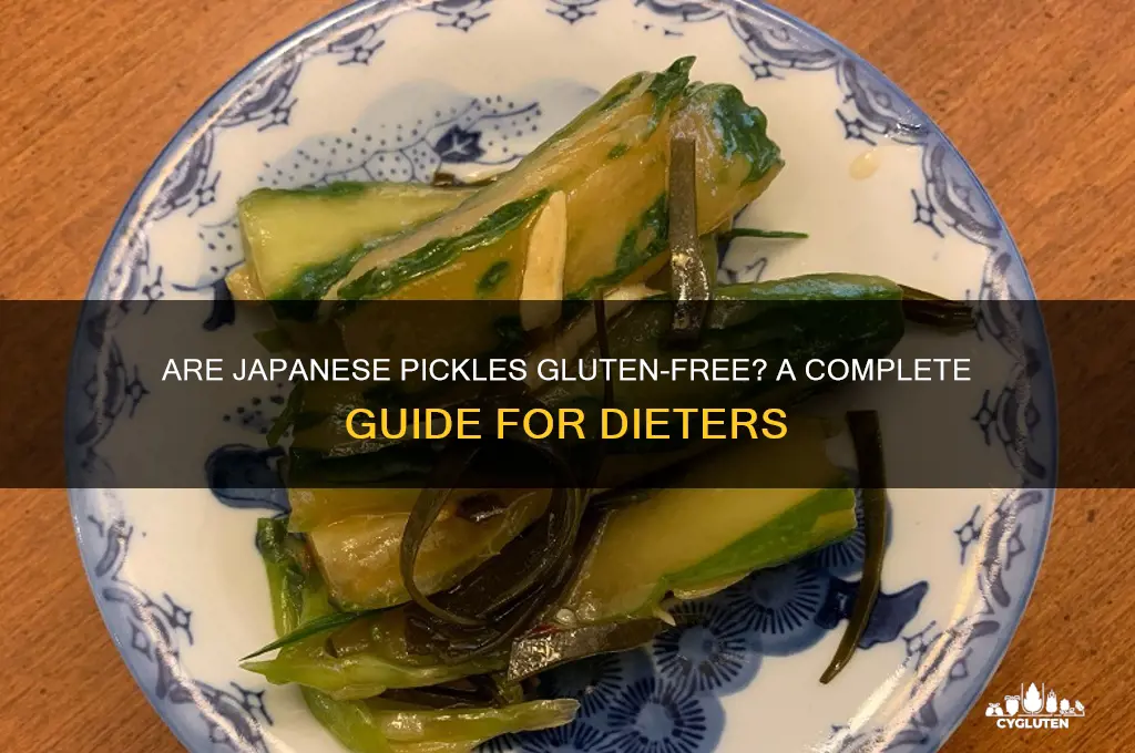 is japanese pickle gluten free