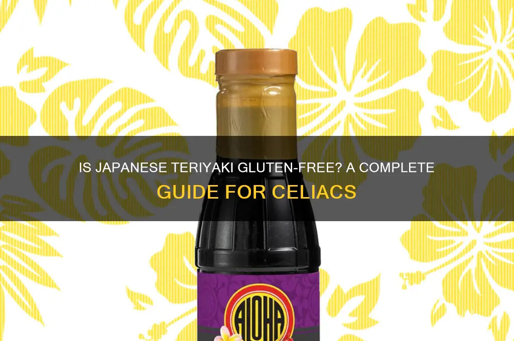 is japanese teriyaki gluten free
