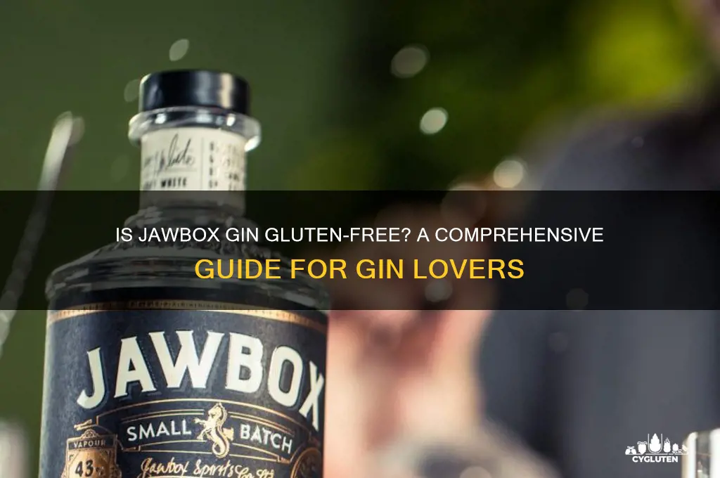 is jawbox gin gluten free