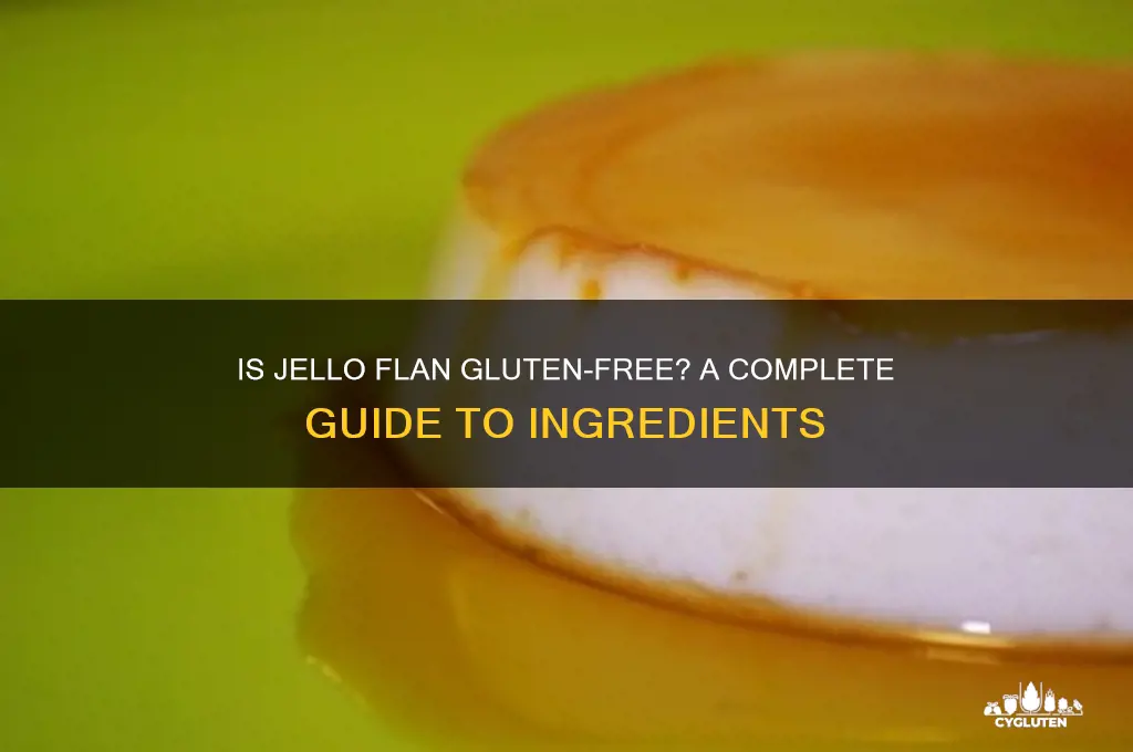 is jello flan gluten free