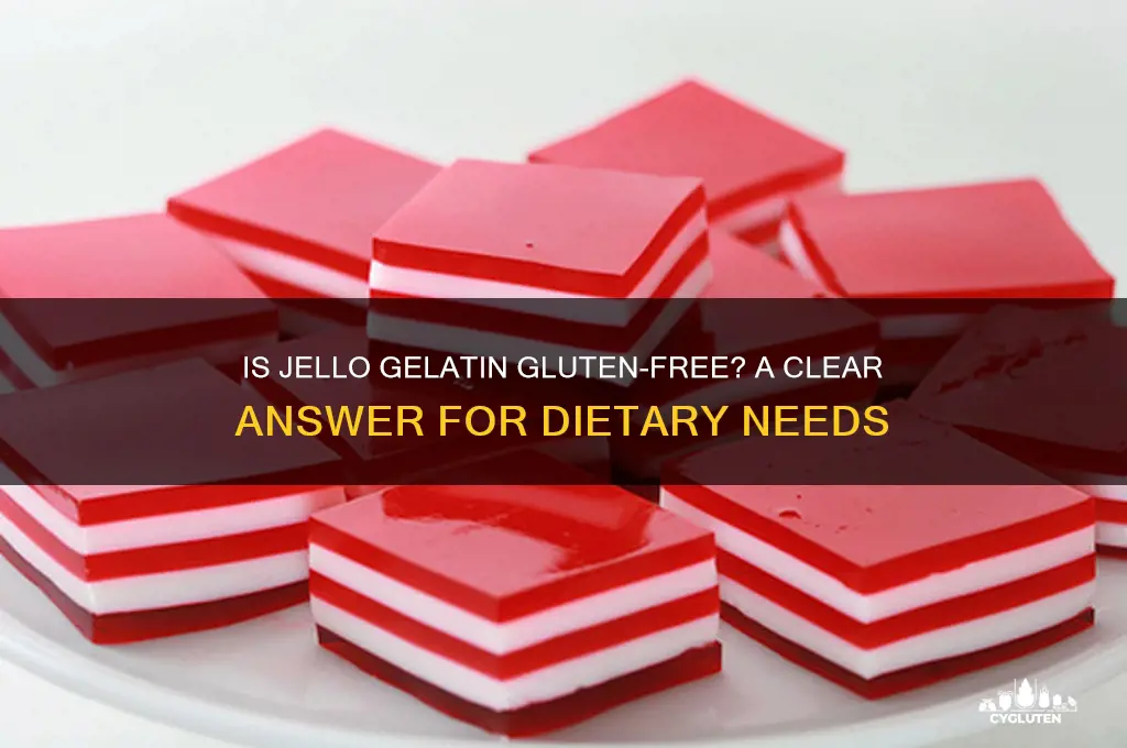 is jello gelaten gluten free