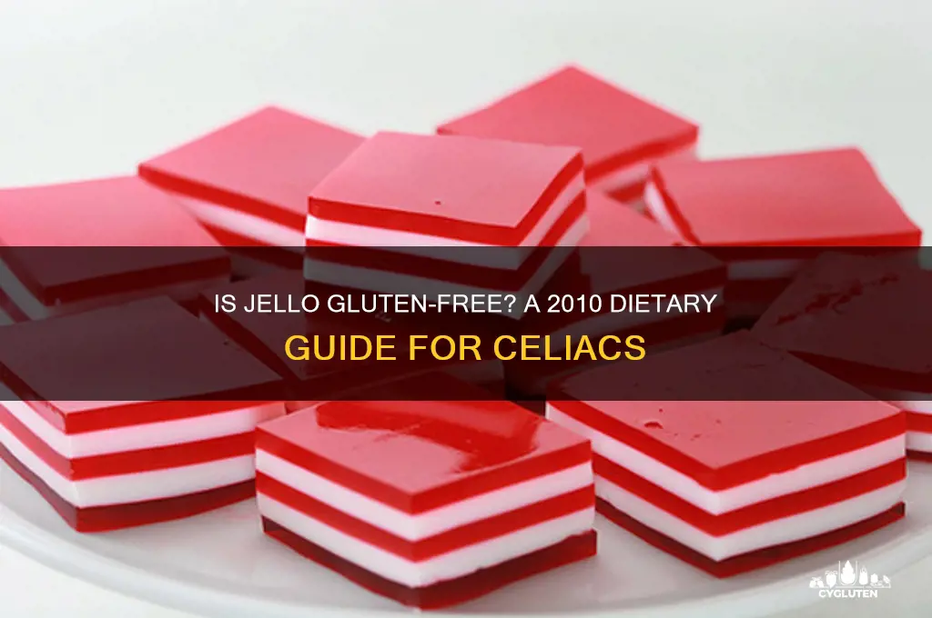 is jello gluten free 2010