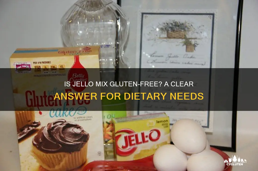 is jello mix gluten free